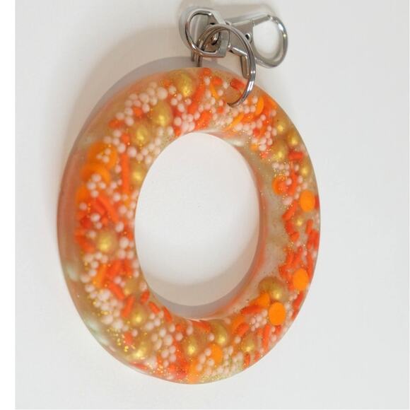 Fall / Dangle pumpkin Round Keychain/Purse Charm - Picture 5 of 6